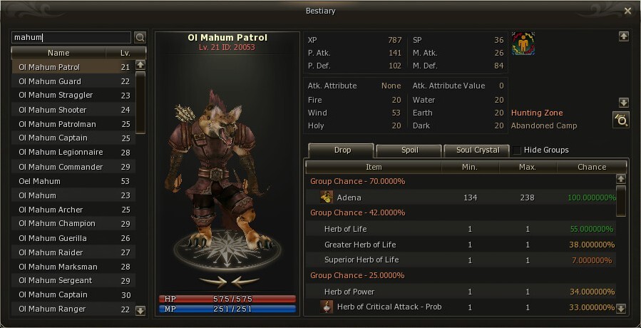  Бестиарий l2