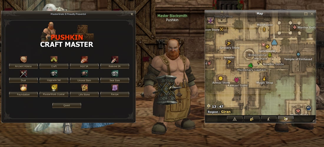 Master Blacksmith Pushkin l2