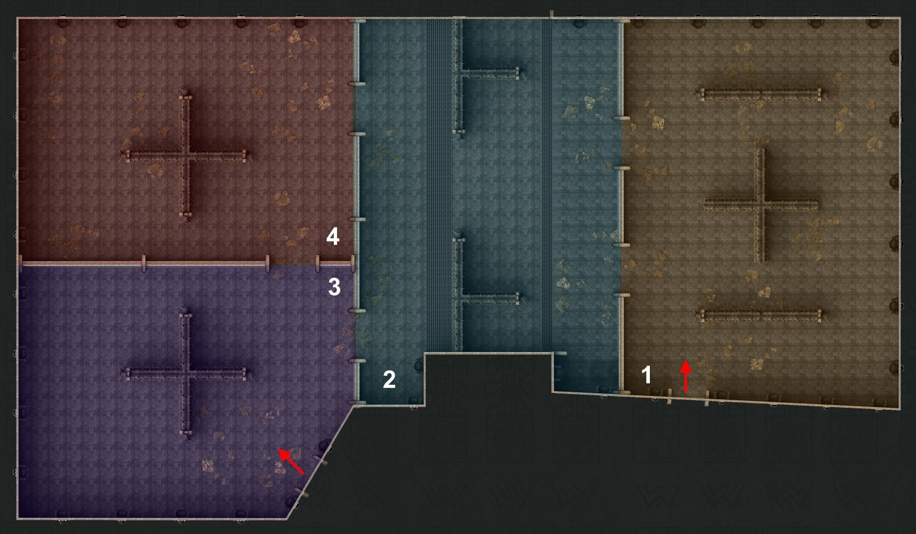 Dareon’s Doom Halls low level map l2